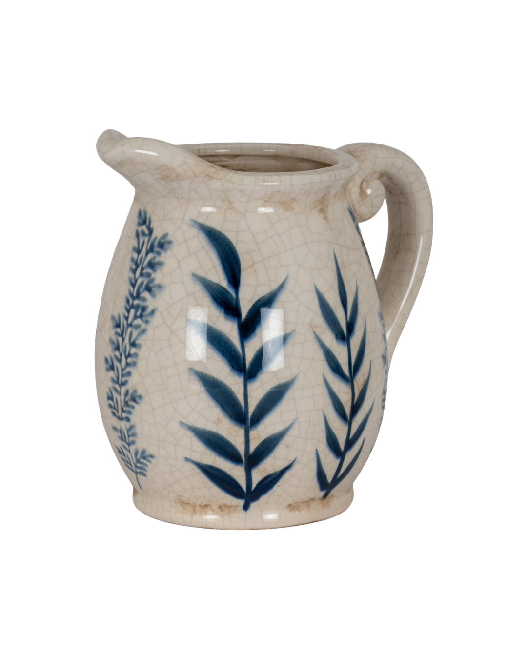 Small Blue Flora Jug