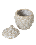 Ceramic Pine Cone Trinket Dish With Lid