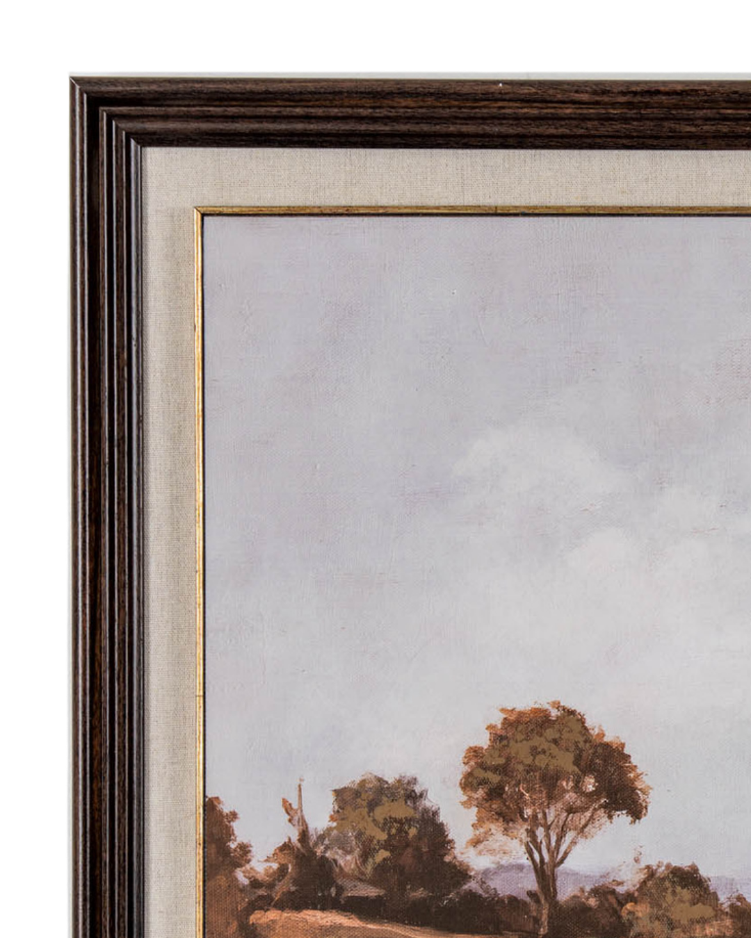 Autumn Landscape Painted Canvas in Frame