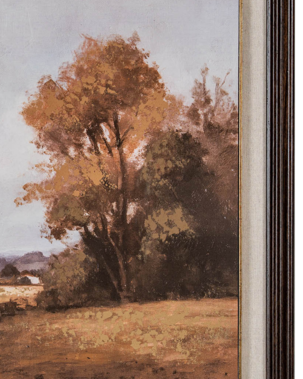 Autumn Landscape Painted Canvas in Frame