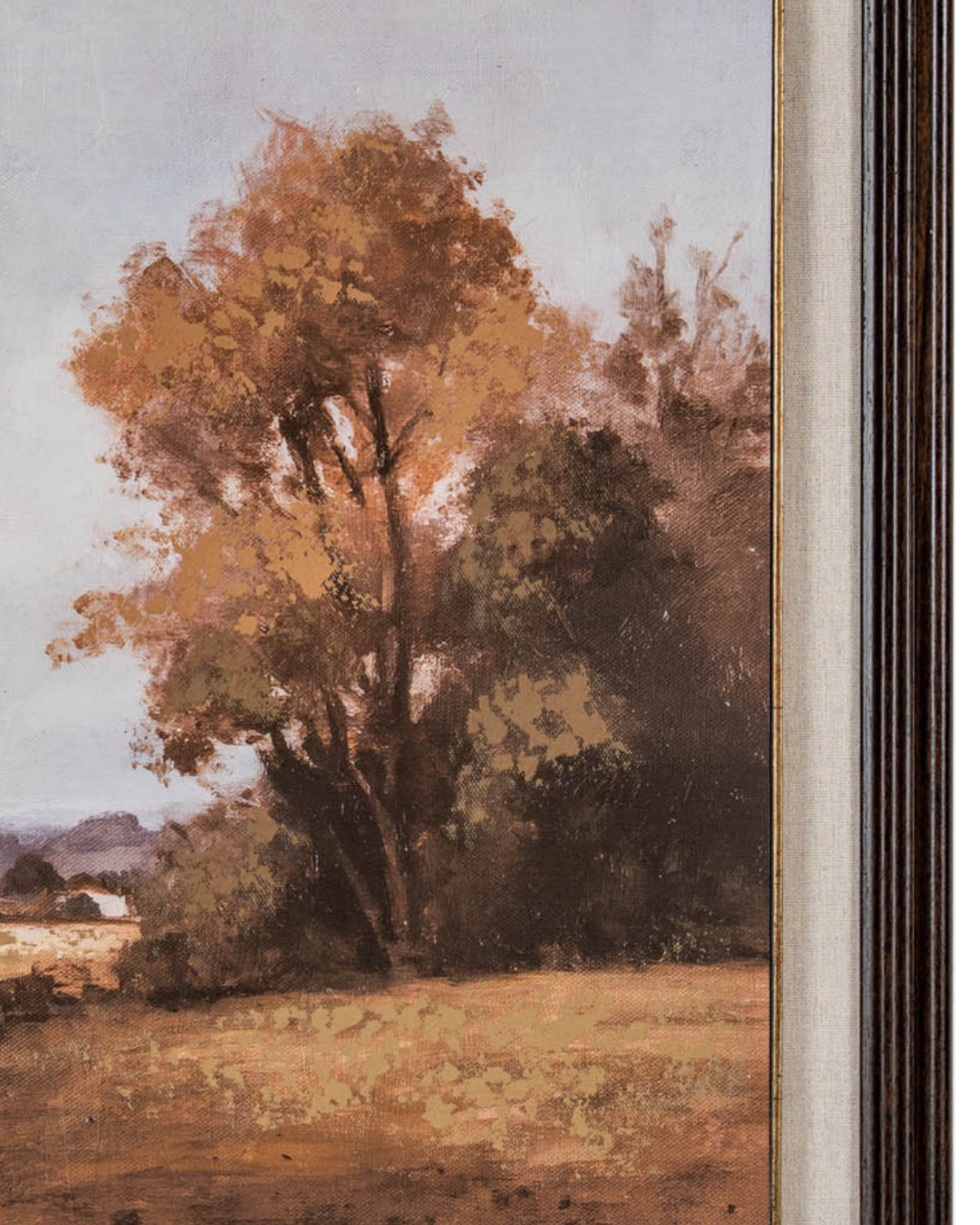 Autumn Landscape Painted Canvas in Frame
