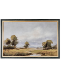 Spring Landscape Painted Canvas in Frame