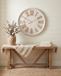 Large White Wash Clock