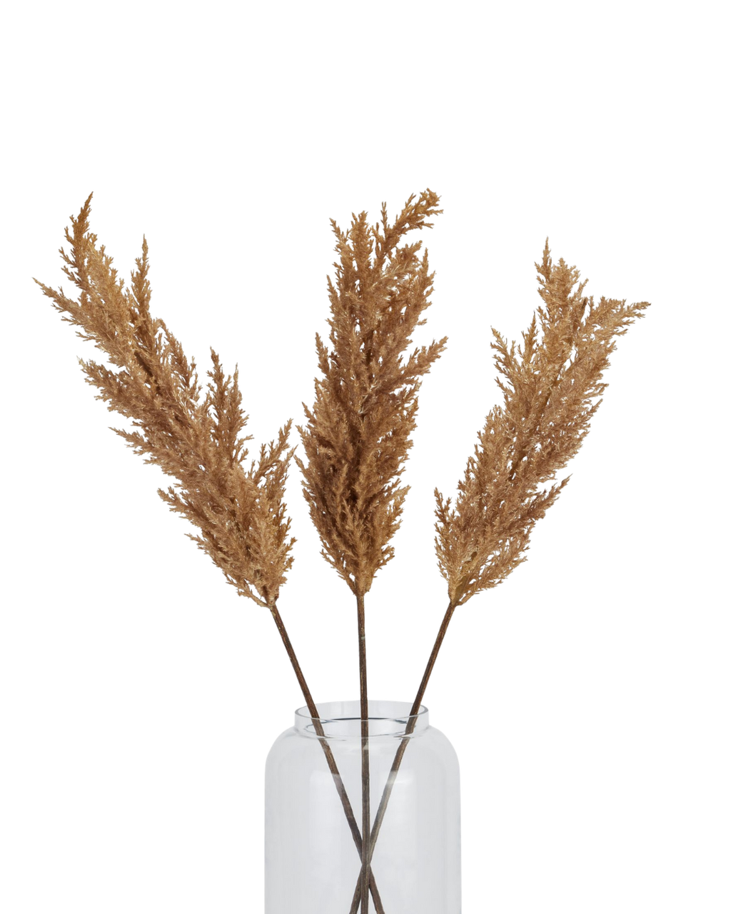 Taupe Faux Dried Pampas Grass Stem