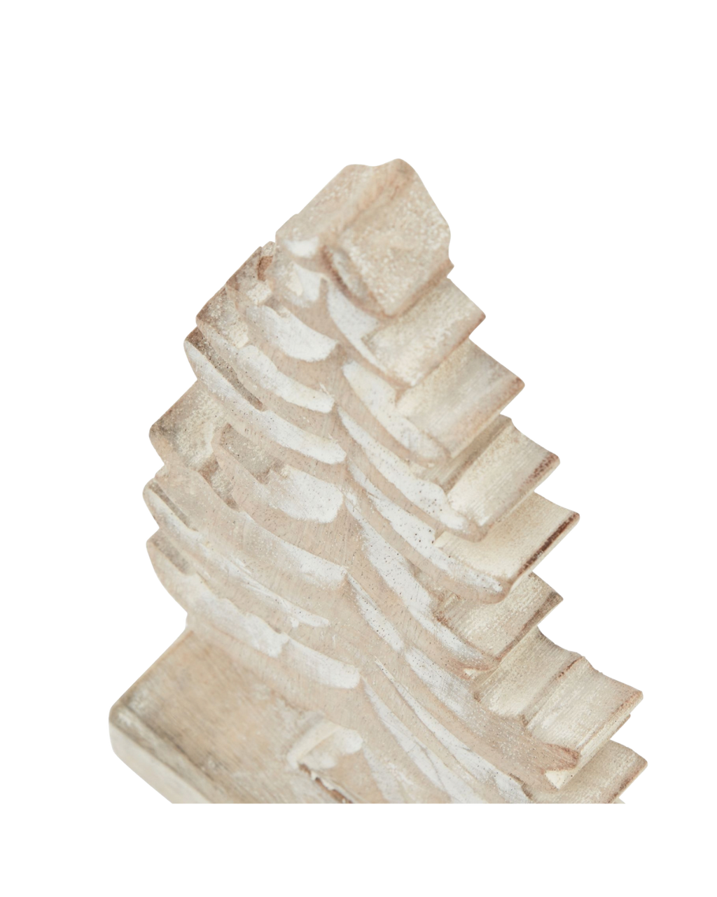 White Wash Collection Wooden Tiered Tree Decoration